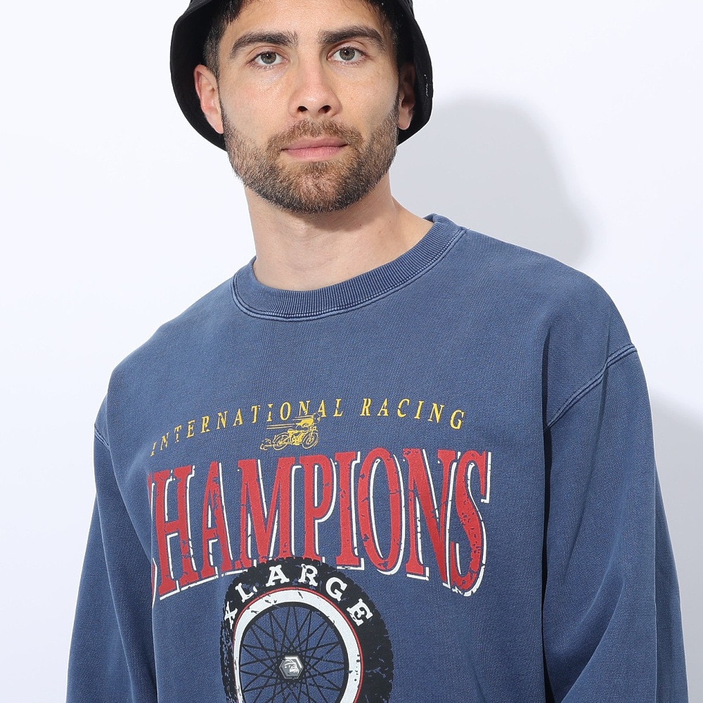 エクストララージ（XLARGE）（メンズ）MOTORS クルーネック スウェット トレーナー 101241012011-NAVY