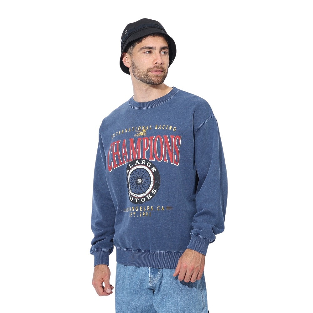 エクストララージ（XLARGE）（メンズ）MOTORS クルーネック スウェット トレーナー 101241012011-NAVY