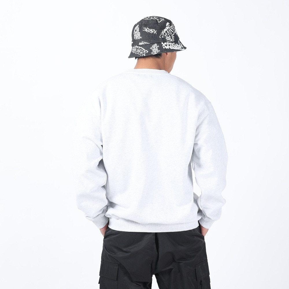 エクストララージ（XLARGE）（メンズ）ミリタリーポケット クルーネックスウェット 101241012013-ASH