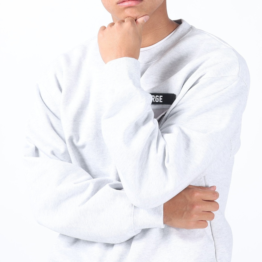 エクストララージ（XLARGE）（メンズ）ミリタリーポケット クルーネックスウェット 101241012013-ASH