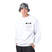 エクストララージ（XLARGE）（メンズ）ミリタリーポケット クルーネックスウェット 101241012013-ASH