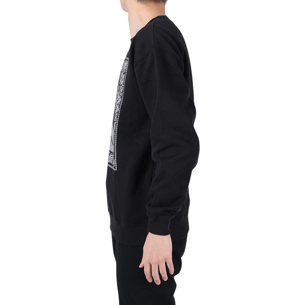 1993 デザイン ワールド ヒップ ホップ（1993 DESIGNED WORLD HIP HOP）（メンズ）1993 DESIGNED WORLD WEST CUBE クルーネックトレーナー 1993-23A072-Black
