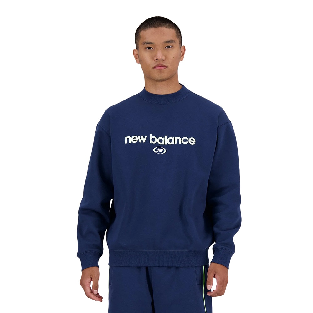 ニューバランス（new balance）（メンズ）Hoops 裏起毛スウェットクルー トレーナー MT41597NNY