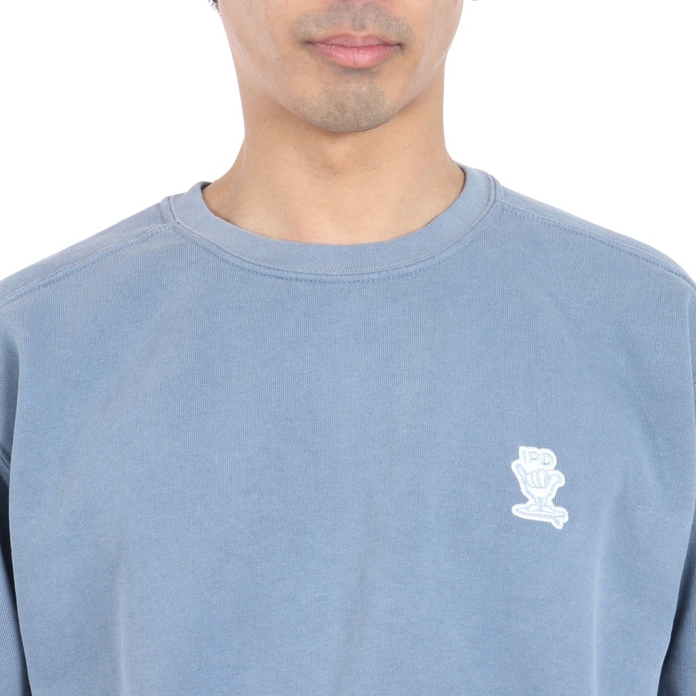 IPD（IPD）（メンズ）EMBROIDERED クルーネックトレーナー IPDSWSE-704-D.BLU