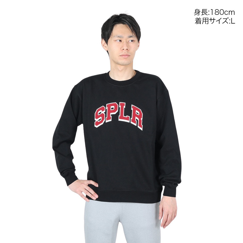 SPLR（SPLR）（メンズ、レディース）カレッジ スウエットシャツ 2411-18113-00300