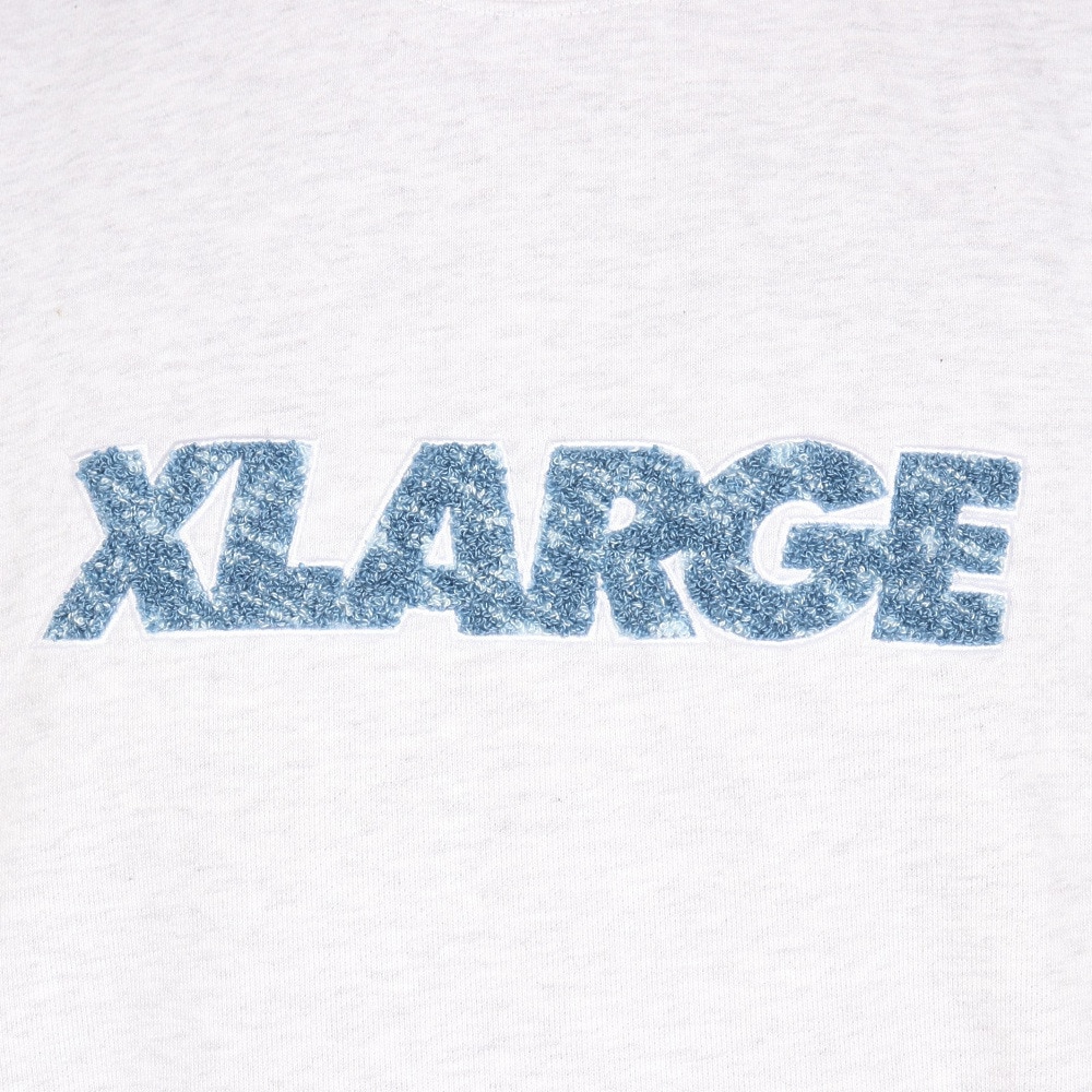 エクストララージ（XLARGE）（メンズ）CHENILLE スタンダード ロゴ クルーネック スウェットシャツ 101243012009-ASH