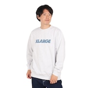 (メンズ)CHENILLE スタンダード ロゴ クルーネック スウェットシャツ 101243012009-ASH