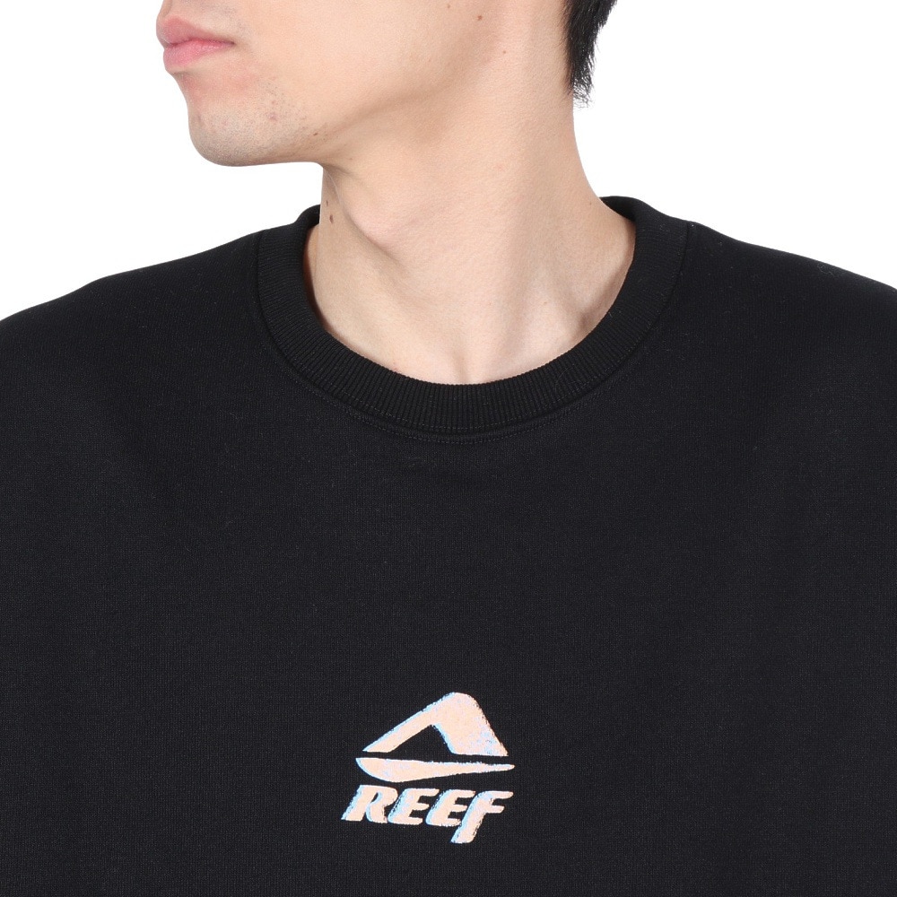 リーフ（REEF）（メンズ）SOLONA スウェット クルーシャツ RFSWM2401-BLK