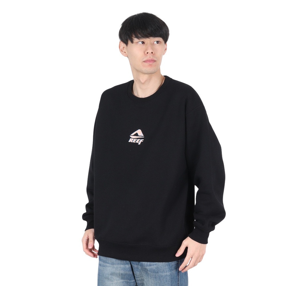 リーフ（REEF）（メンズ）SOLONA スウェット クルーシャツ RFSWM2401-BLK