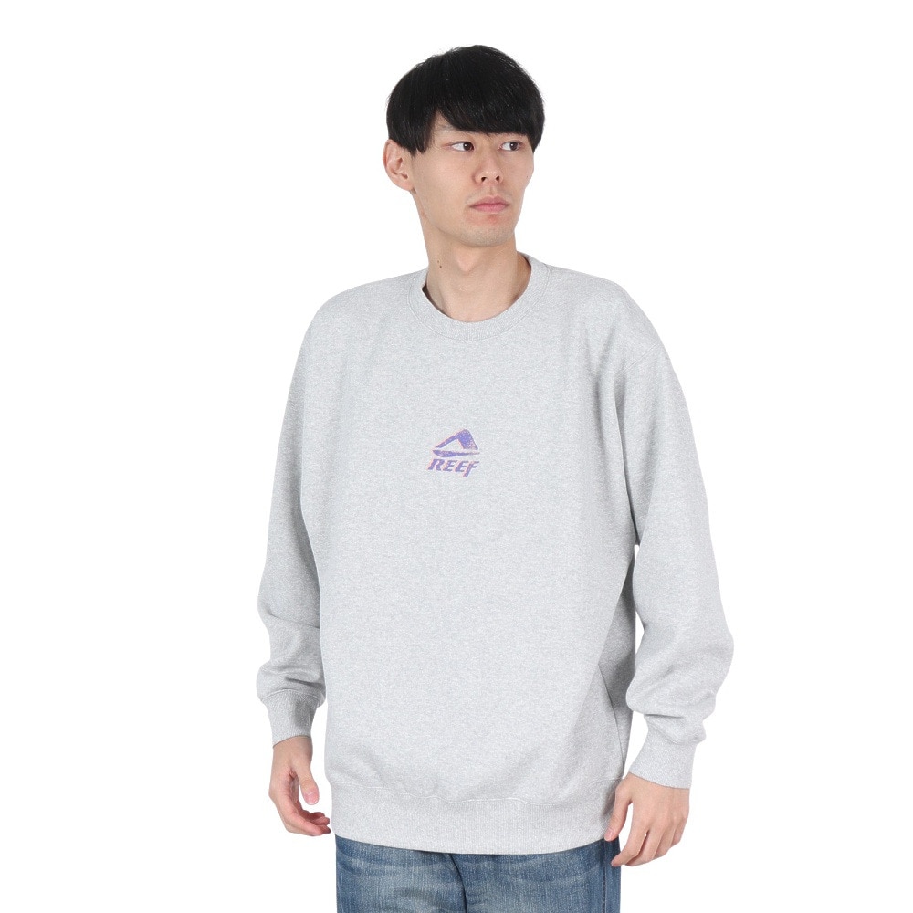 リーフ（REEF）（メンズ）SOLONA スウェット クルーシャツ RFSWM2401-H.GRY