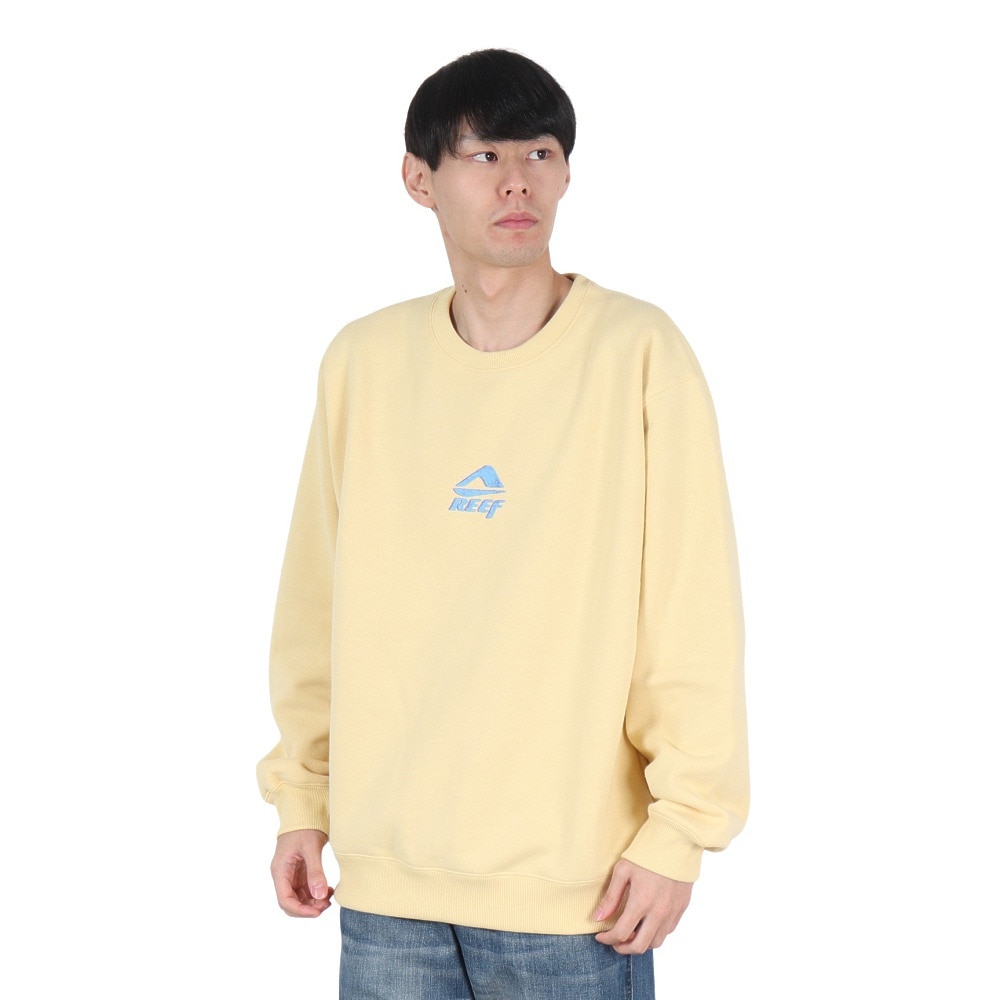 リーフ（REEF）（メンズ）SOLONA スウェット クルーシャツ RFSWM2401-YEL