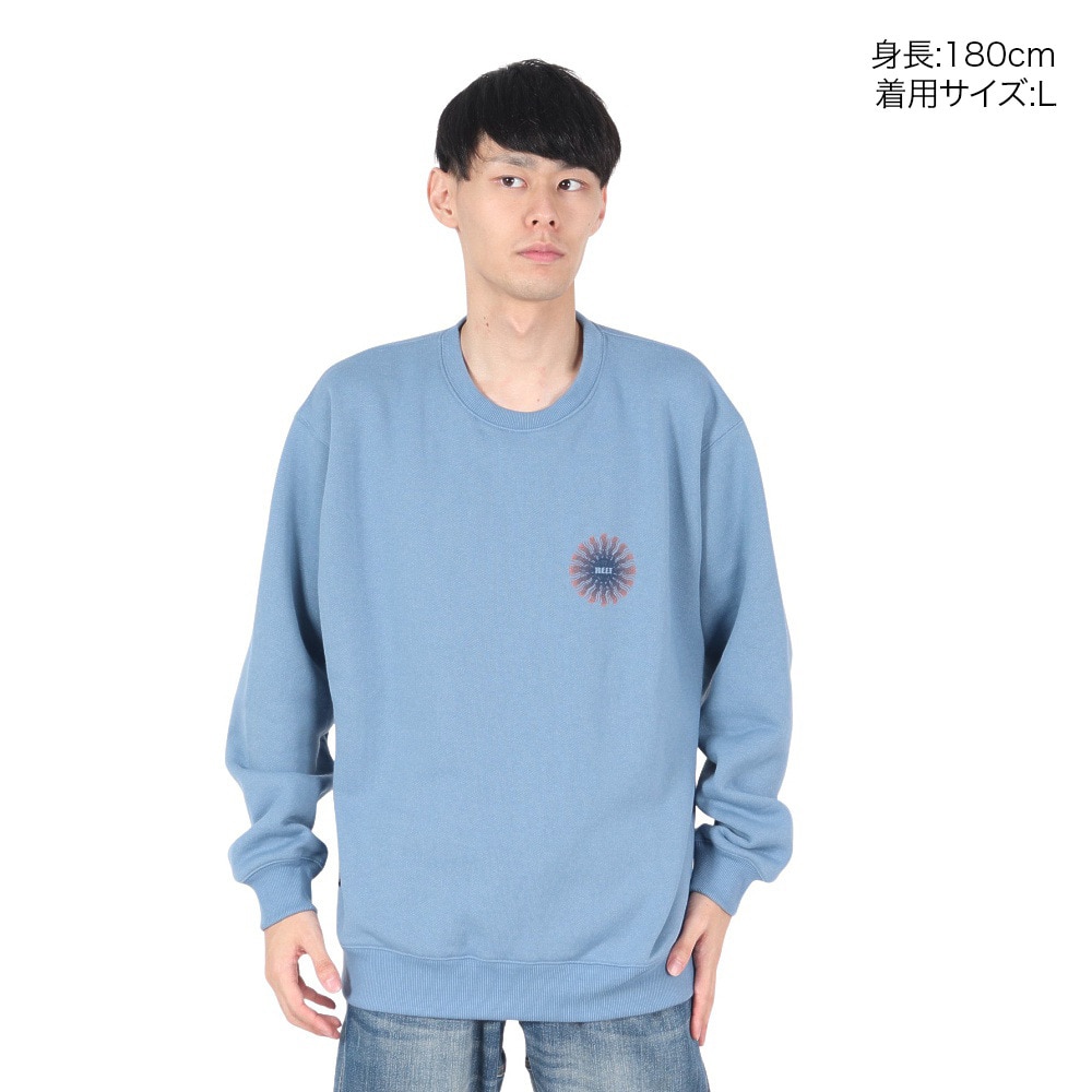リーフ（REEF）（メンズ）AYESUNRAYS スウェットシャツ RFSWM2402-B.GRY