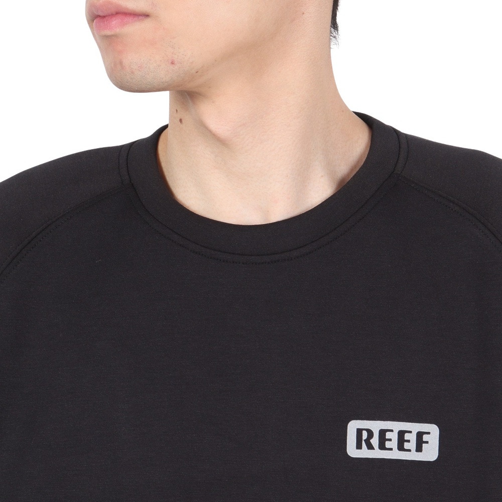 リーフ（REEF）（メンズ）アクティブ ニット クルーネック トレーナー RFSWM2404-BLK