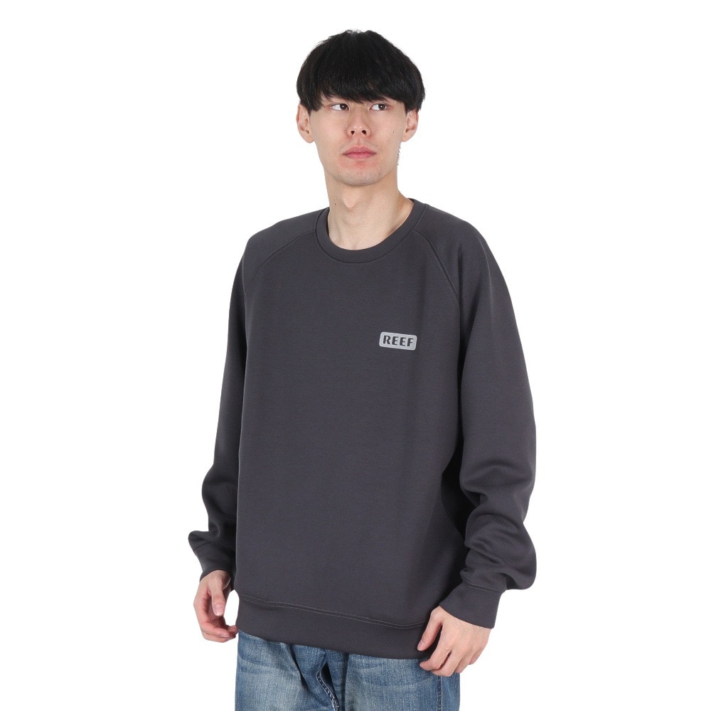 リーフ（REEF）（メンズ）ACTIVE KNIT クルートレーナー RFSWM2404-C.GRY