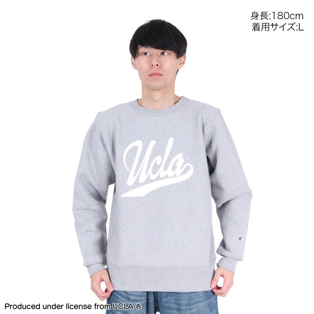 チャンピオン-ヘリテイジ（CHAMPION-HERITAGE）（メンズ）リバースウィーブ クルーネックスウェットシャツ UCLA MADE IN USA C5-A003 070