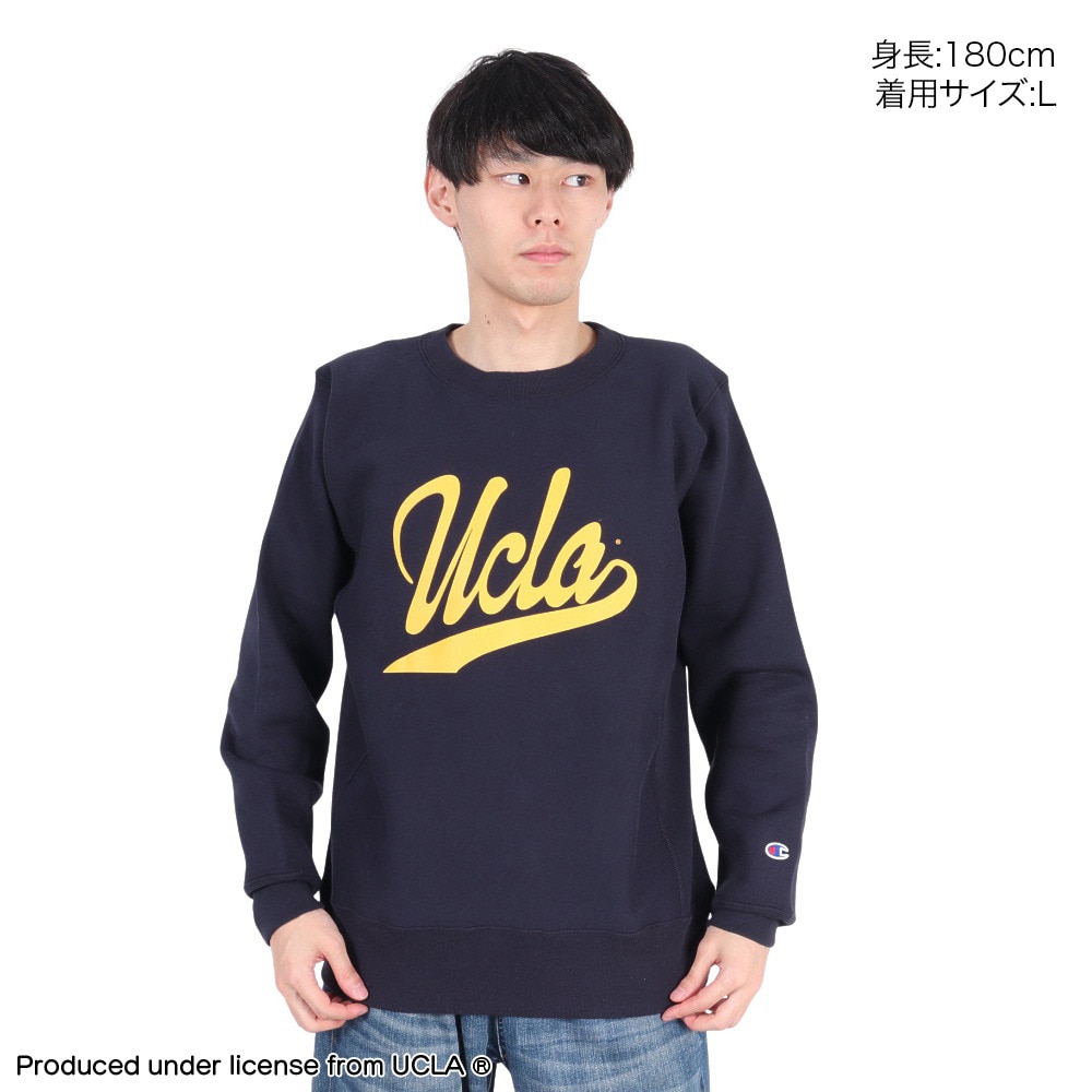 チャンピオン-ヘリテイジ（CHAMPION-HERITAGE）（メンズ）リバースウィーブ クルーネックスウェットシャツ UCLA MADE IN USA C5-A003 370