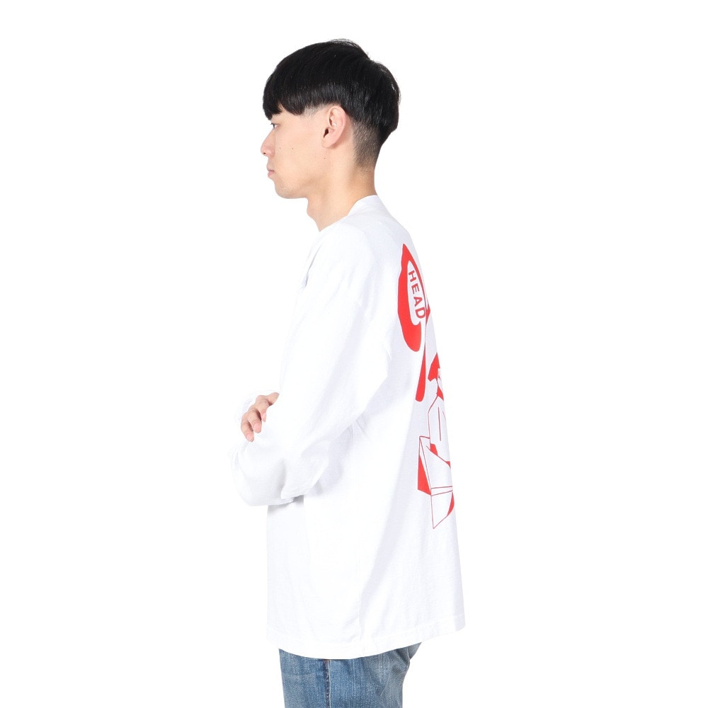 オベイ（OBEY）（メンズ）JAZZ HEAD 長袖Tシャツ 167103932WHT