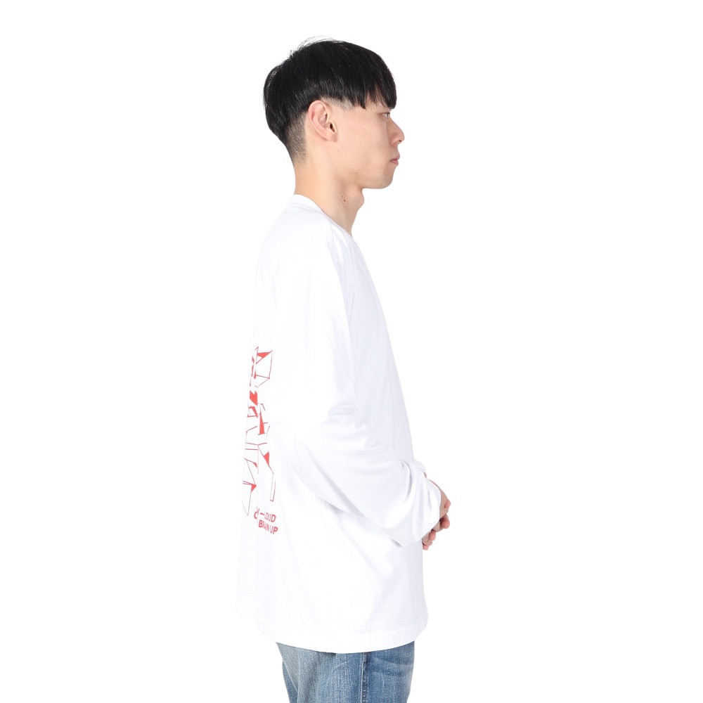 オベイ（OBEY）（メンズ）JAZZ HEAD 長袖Tシャツ 167103932WHT