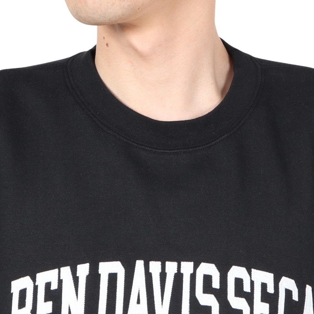 ベンデイビス（BEN DAVIS）（メンズ）アーチロゴトレーナー 24780055-BLK