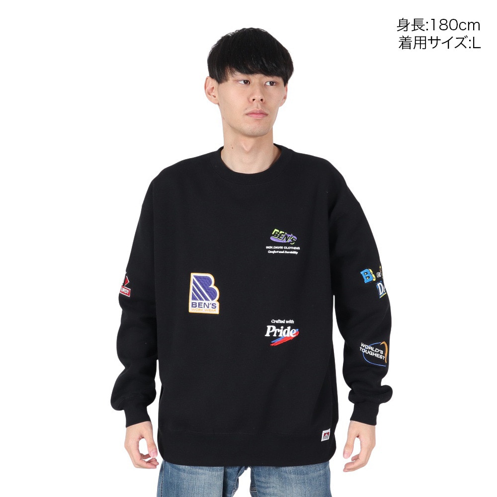 ベンデイビス（BEN DAVIS）（メンズ）マックスバラエティ トレーナー 24780059-BLK