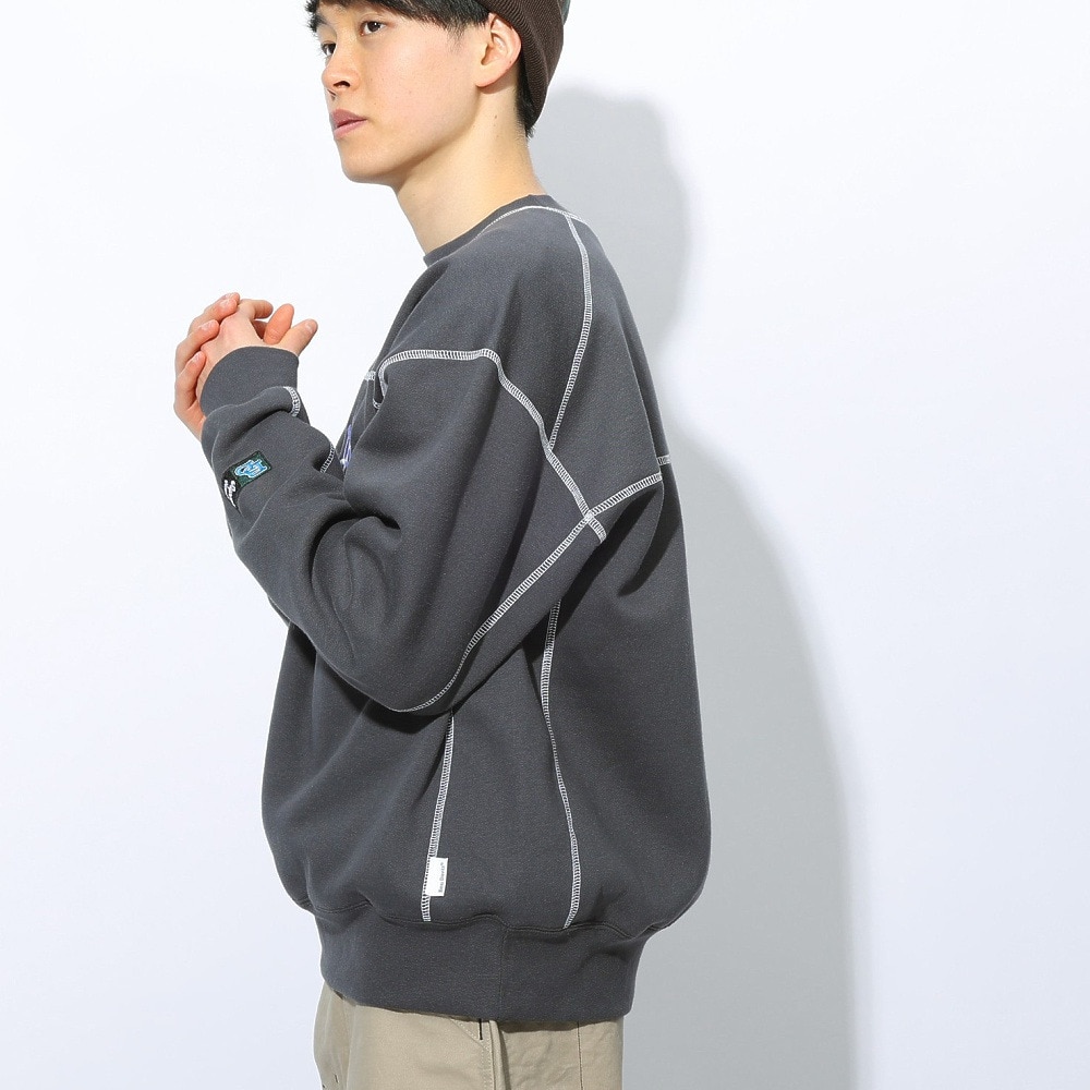 ベンデイビス（BEN DAVIS）（メンズ）ステッチ配色トレーナー 24780060-CGRY