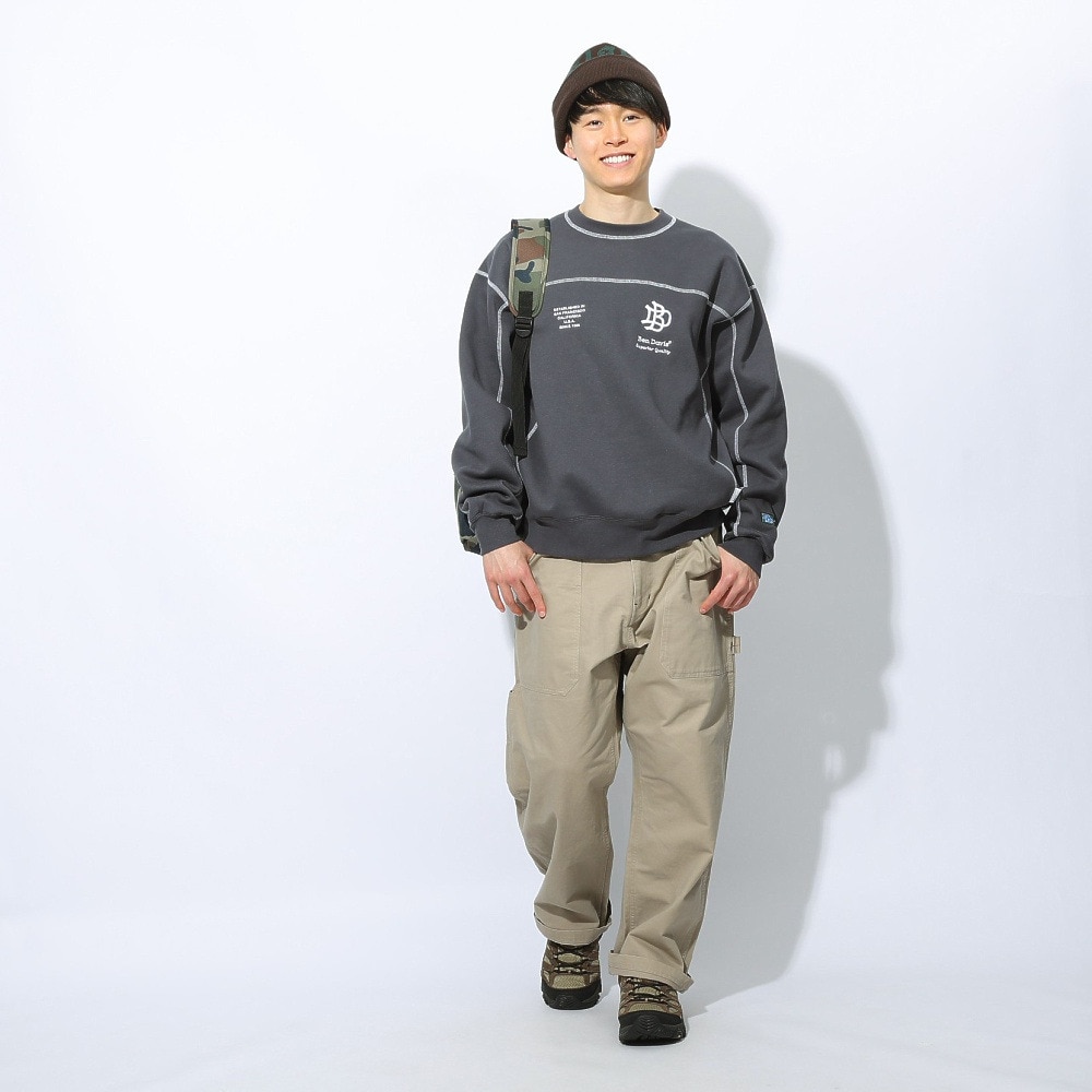 ベンデイビス（BEN DAVIS）（メンズ）ステッチ配色トレーナー 24780060-CGRY