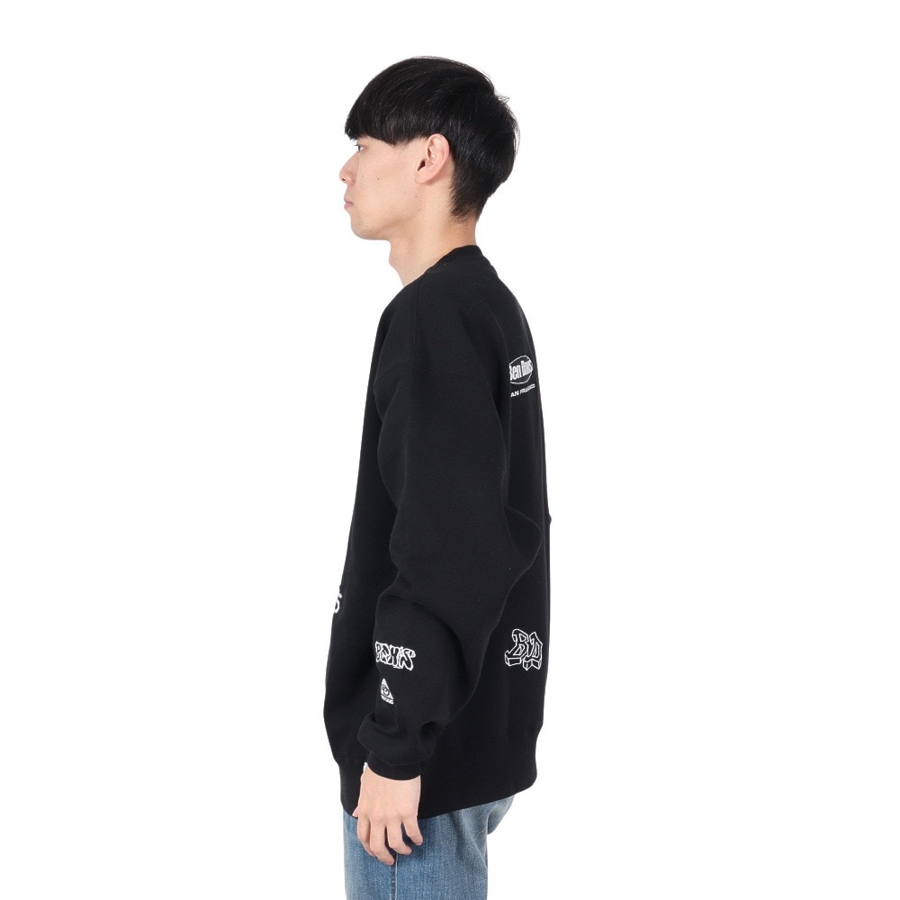 ベンデイビス（BEN DAVIS）（メンズ）ランダムロゴ トレーナー 24780065-BLK