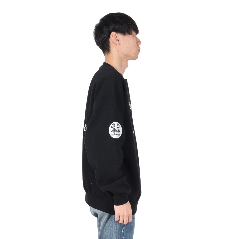 ベンデイビス（BEN DAVIS）（メンズ）ランダムロゴ トレーナー 24780065-BLK