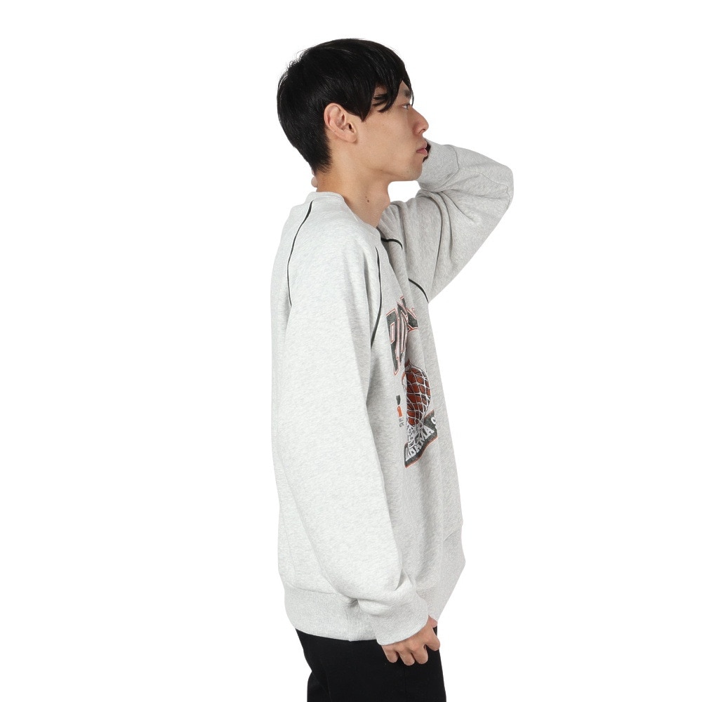 ラッセル（RUSSELL）（メンズ）HighCotton カスレプリント スウェットシャツ RBM24F0004 MGRY
