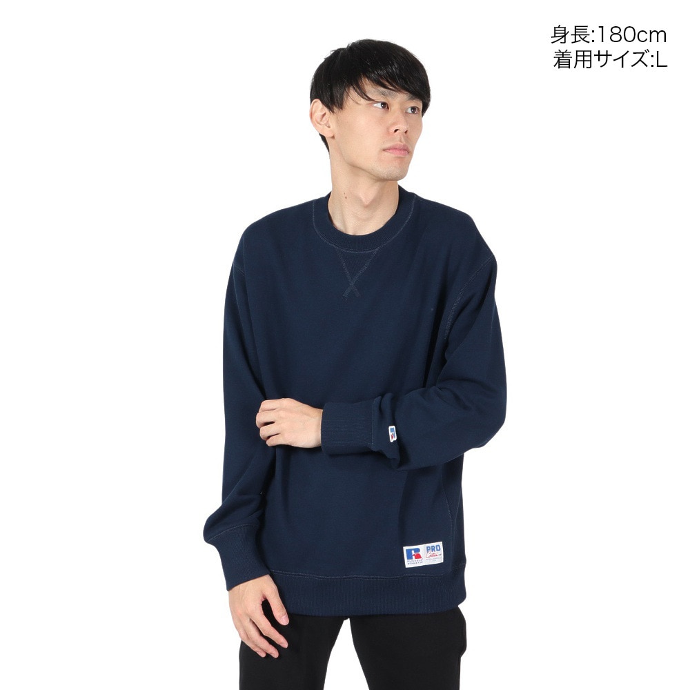 ラッセル（RUSSELL）（メンズ）ProCotton CN スウェットシャツ ワイド RBM24F0006 NVY