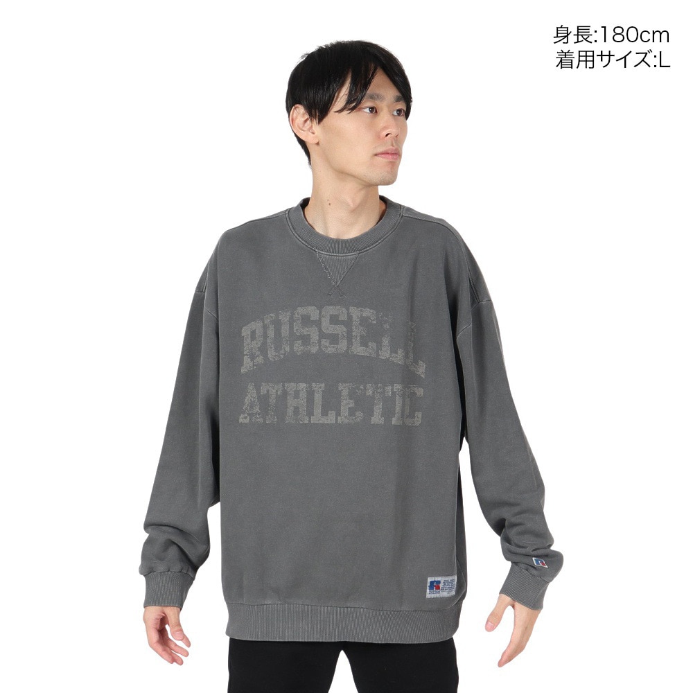 ラッセル（RUSSELL）（メンズ）コットン 裏毛 ヴィンテ-ジ スウェットシャツ RBM24F0012 CGRY
