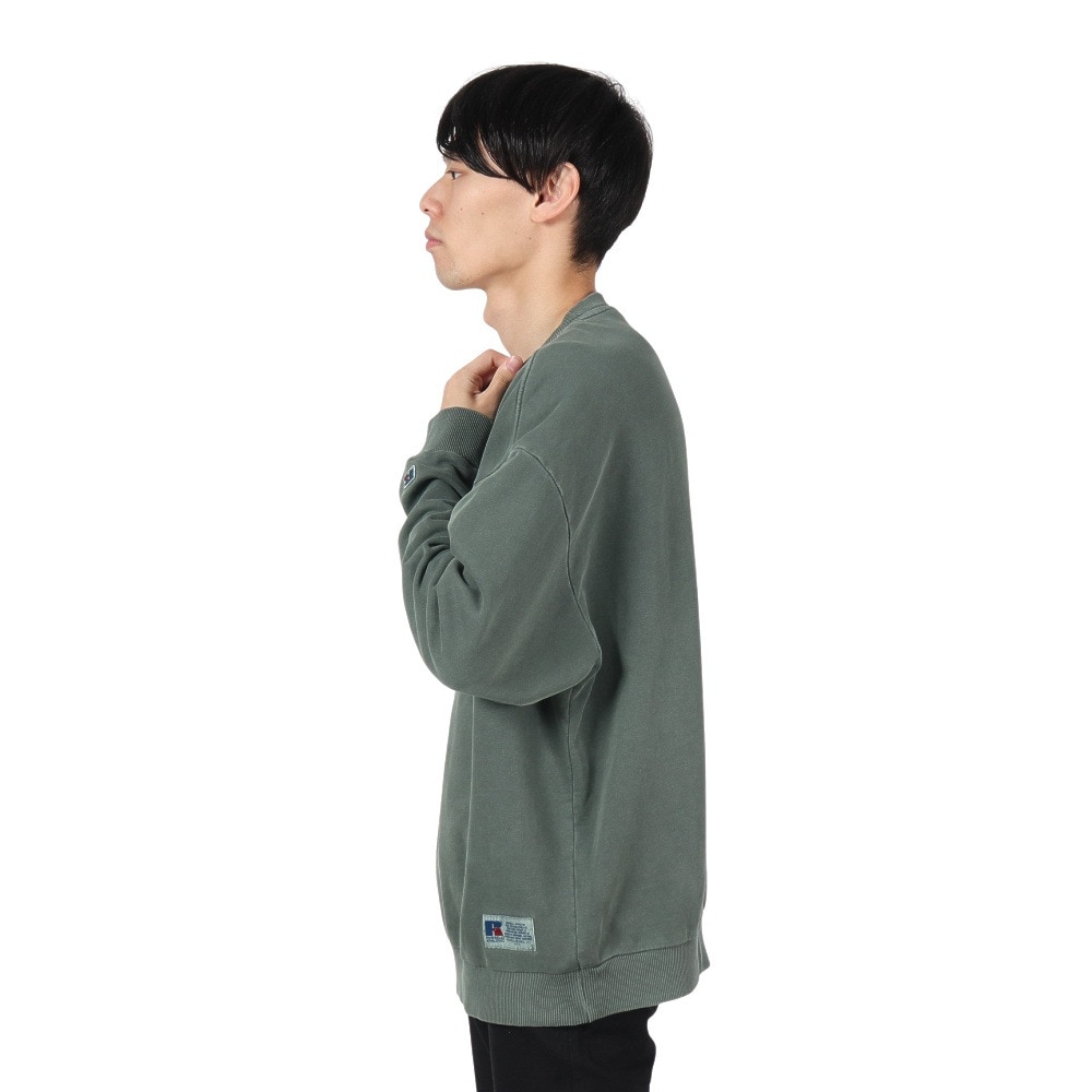 ラッセル（RUSSELL）（メンズ）コットン 裏毛 ヴィンテ-ジ スウェットシャツ RBM24F0012 GRN