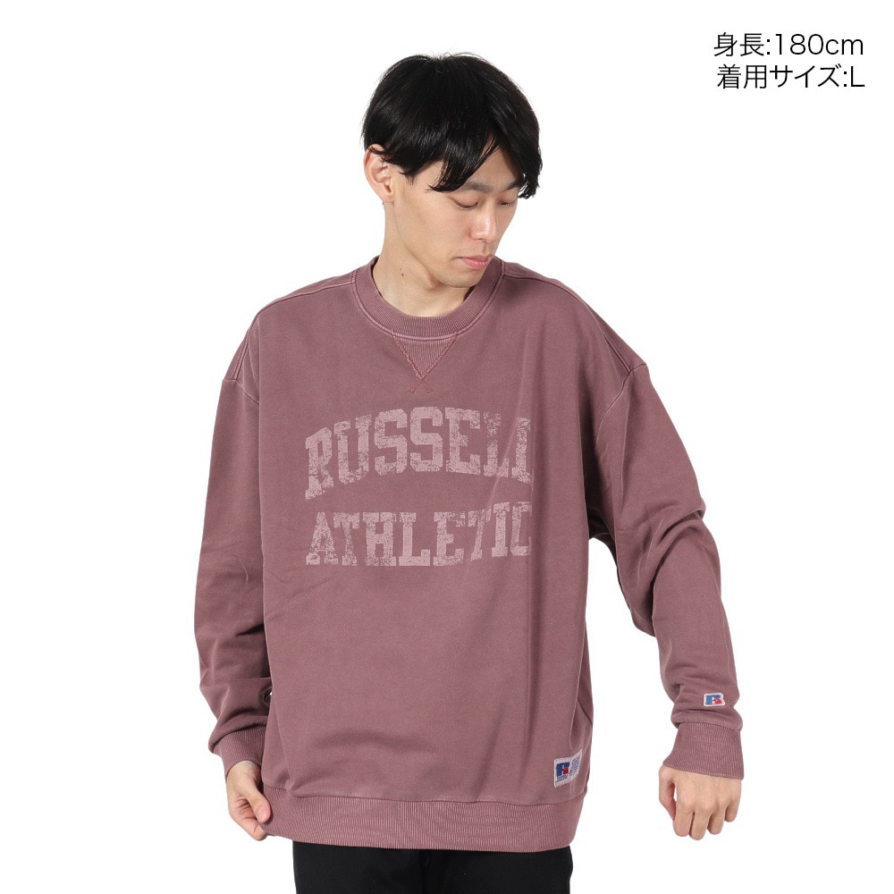 ラッセル（RUSSELL）（メンズ）コットン 裏毛 ヴィンテ-ジ スウェットシャツ RBM24F0012 WIN