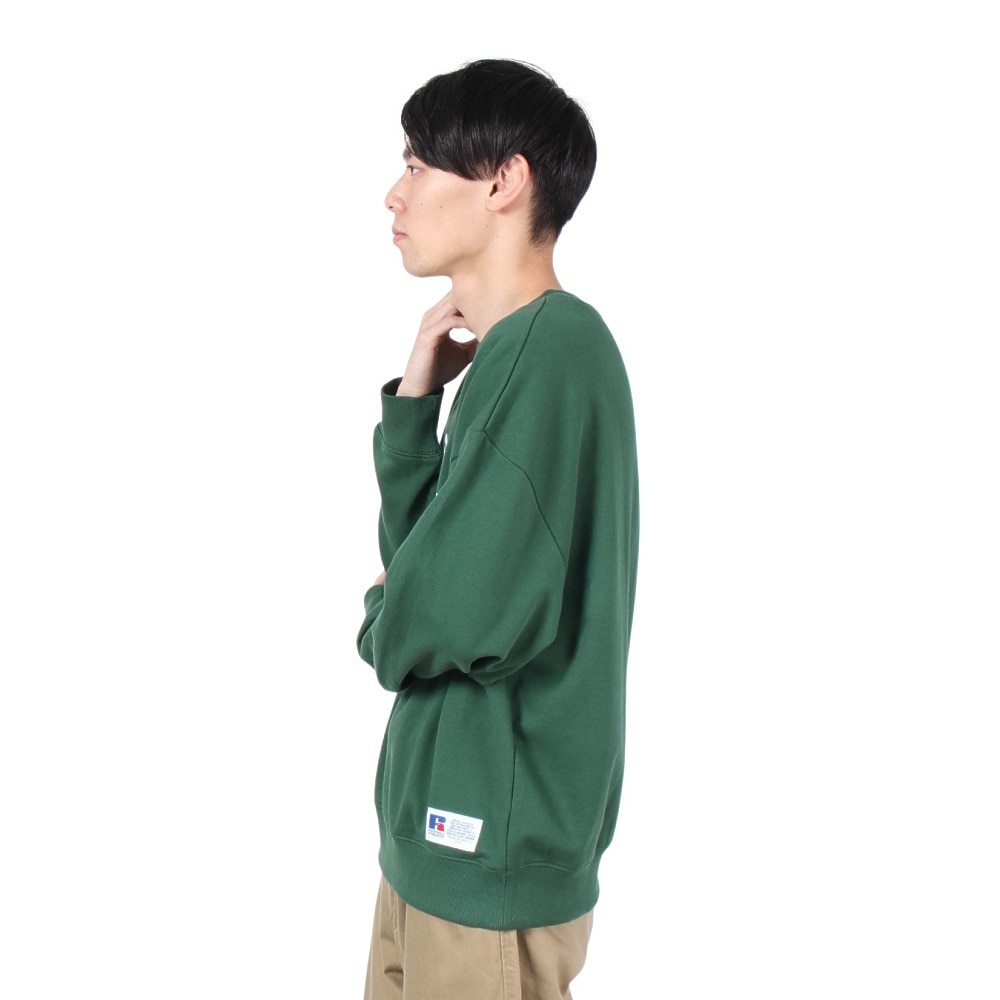 ラッセル（RUSSELL）（メンズ）カレッジロゴ スウェット ワイド RBM24F0015 GRN