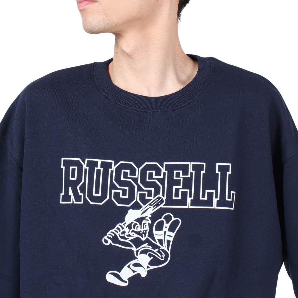 ラッセル（RUSSELL）（メンズ）カレッジBBバ-ド スウェット ワイド RBM24F0016 NVY