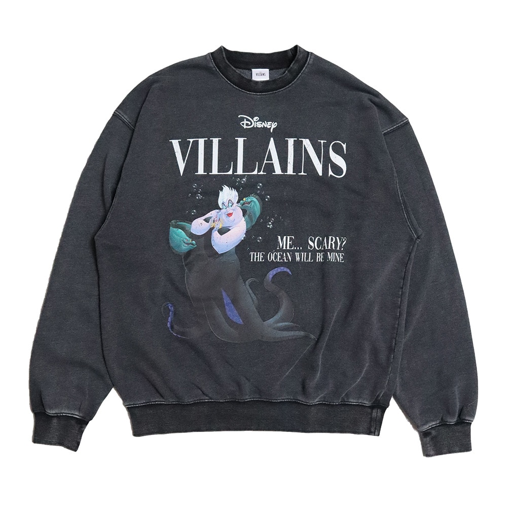 DISNEY（DISNEY）（メンズ、レディース）ディズニー アースラ スウェット トレーナー 4915009-01 BLK