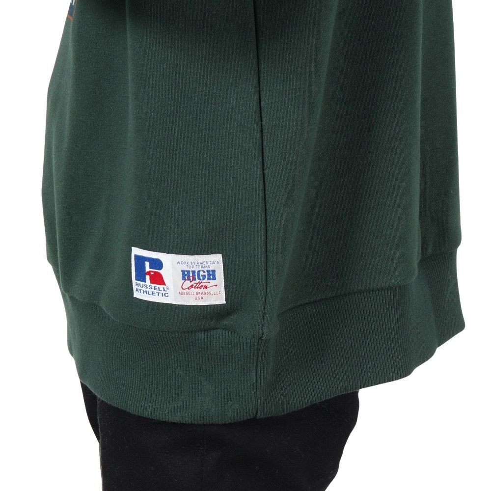 ラッセル（RUSSELL）（メンズ）HighCotton カスレプリント スウェットシャツ RBM24F0004 GRN