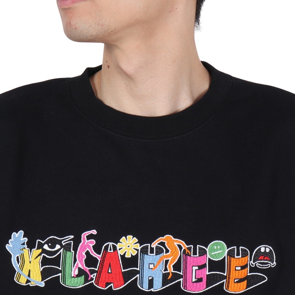 エクストララージ（XLARGE）（メンズ）ODD MOTIFS クルーネック スウェットシャツ 101244012002-BLACK