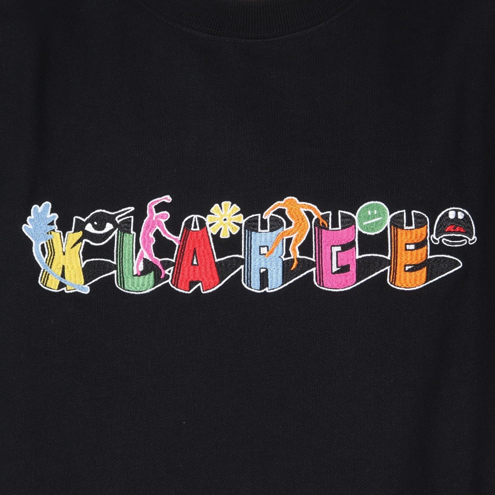 エクストララージ（XLARGE）（メンズ）ODD MOTIFS クルーネック スウェットシャツ 101244012002-BLACK