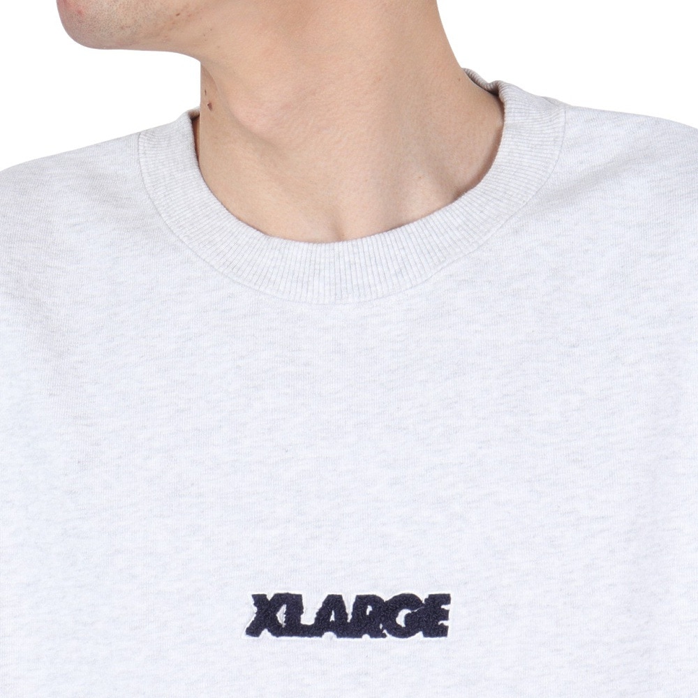 エクストララージ（XLARGE）（メンズ）スタンダード ロゴ クルーネック スウェットシャツ 101244012010-ASH