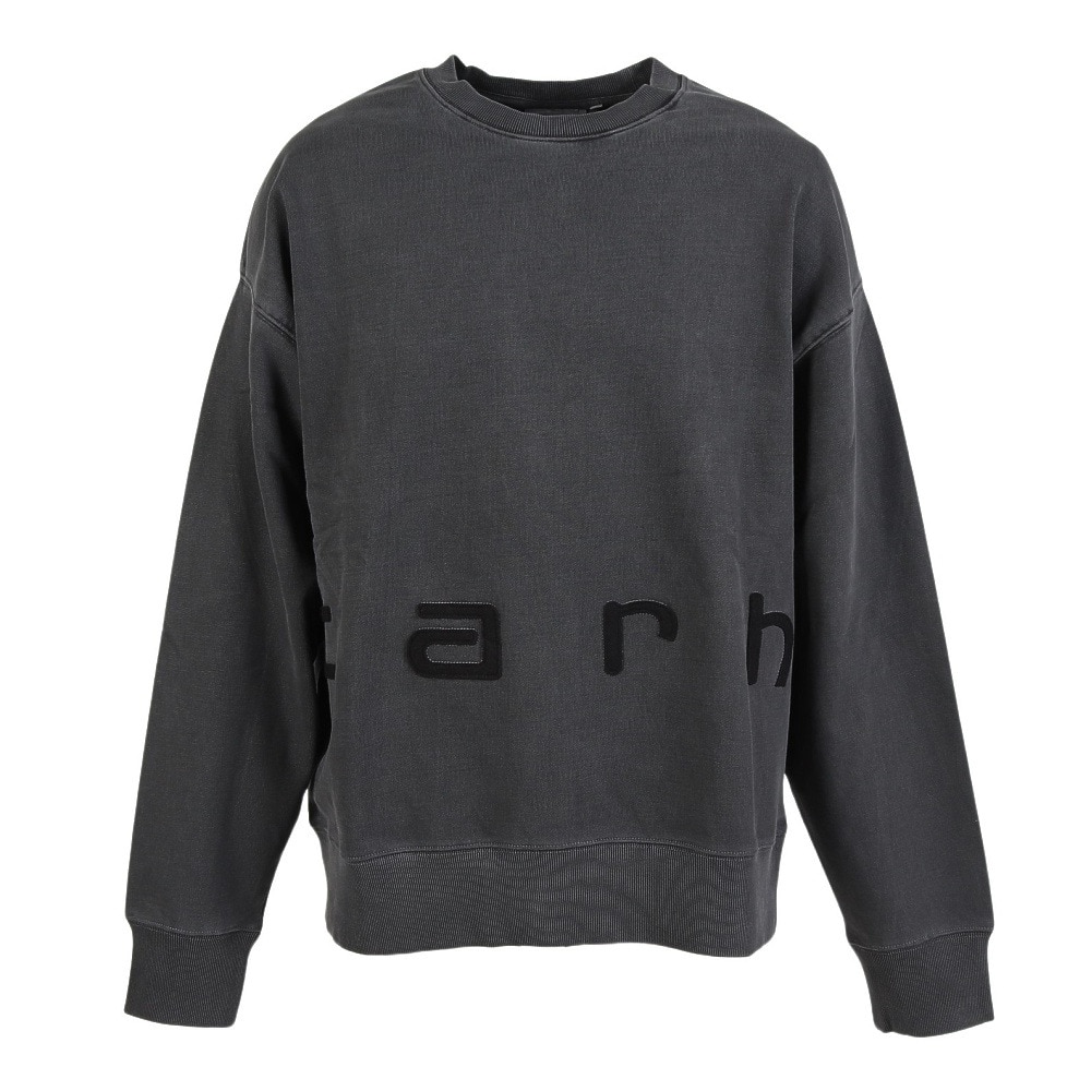カーハート（CARHARTT）（メンズ）フェルトスクリプトスウェットシャツ I03404100EGD24FW