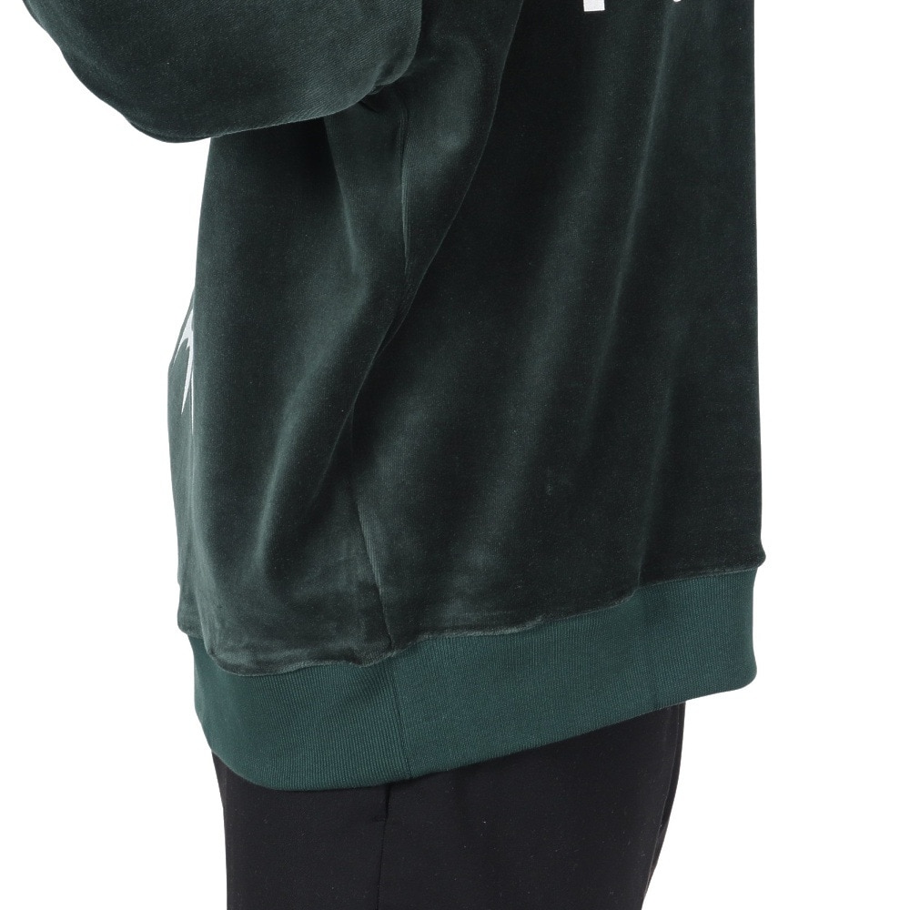 マンハッタンポーテージ（ManhattanPortage）（メンズ）スヌーピー モックネック ベロア スウェットシャツ 24FW-MP-M596 GREEN