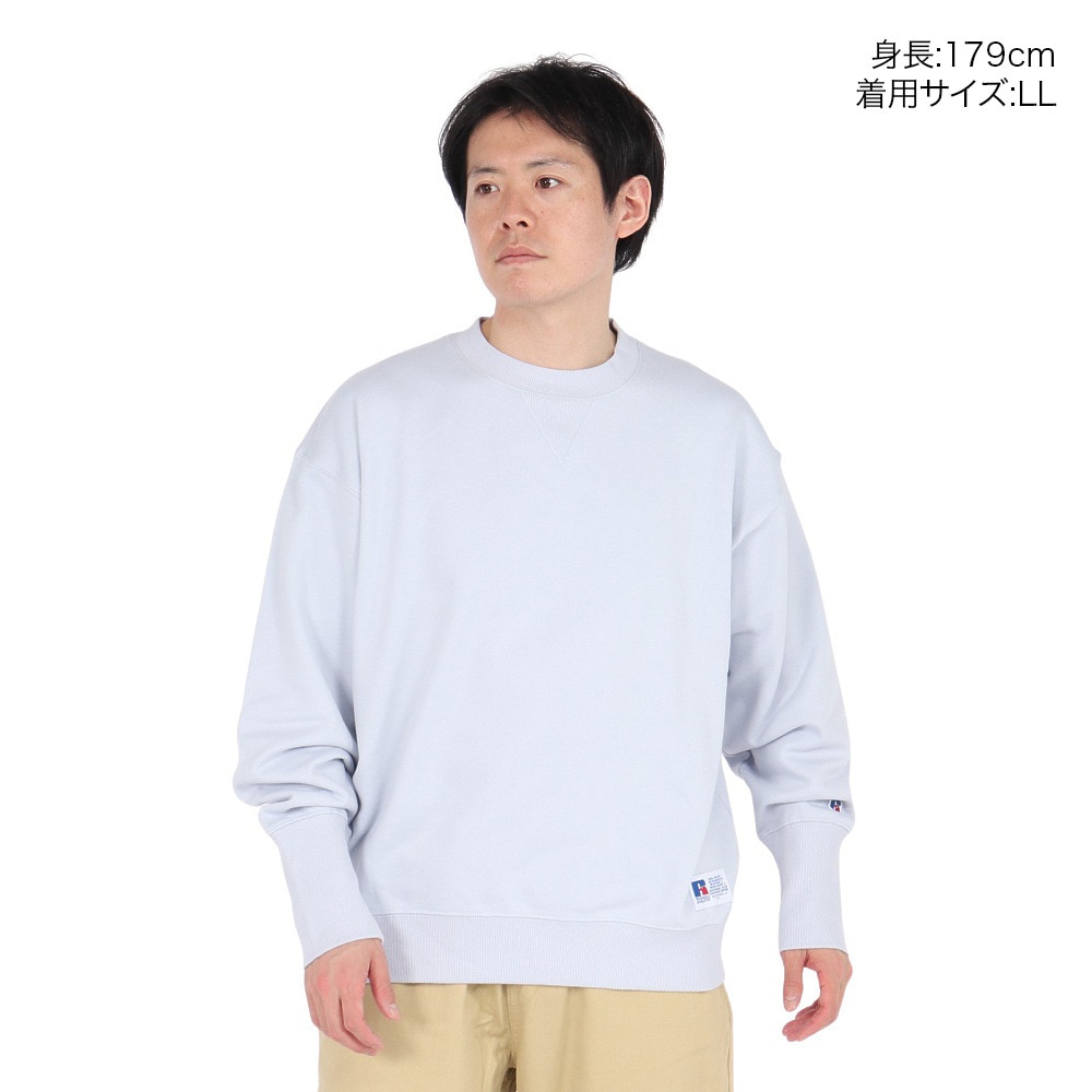 ラッセル（RUSSELL）（メンズ）T/C クルーネックスウェットシャツ RBM25ES0001 SAX