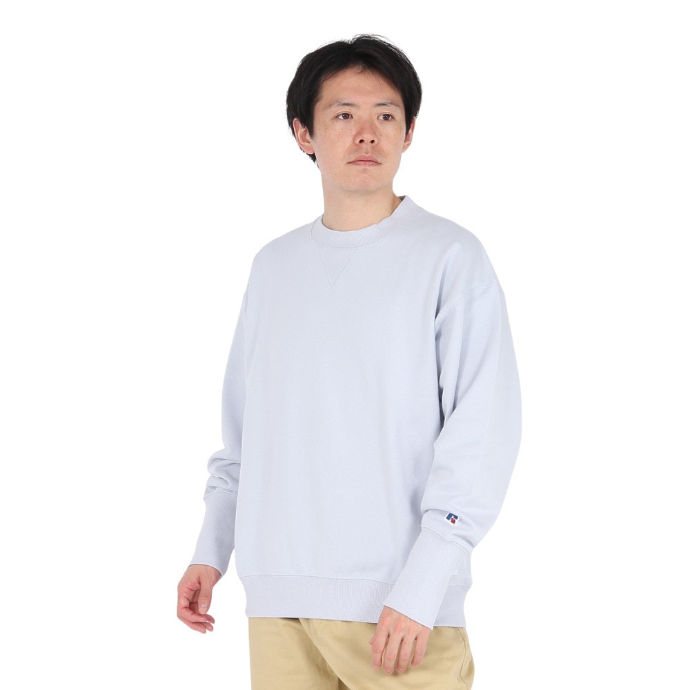 ラッセル（RUSSELL）（メンズ）T/C クルーネックスウェットシャツ RBM25ES0001 SAX