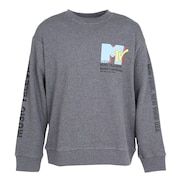 (メンズ)プリントトレーナー スウェット MTV 25SS-MP-M620 CHARCOAL