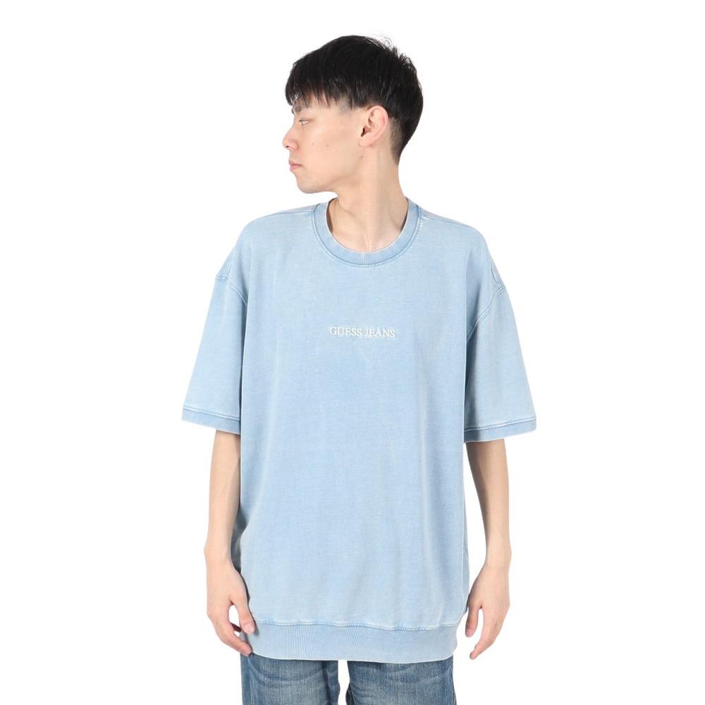 ゲス（GUESS）（メンズ）GUESS JEANS Cn Os Ss Emb ロゴ 刺繍スウェットシャツ M5GQ20KCTJ1 IDWS