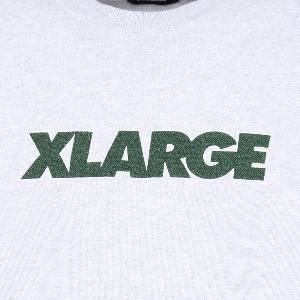 エクストララージ（XLARGE）（メンズ）スタンダード ロゴ クルーネック スウェットシャツ 101253012001-ASH