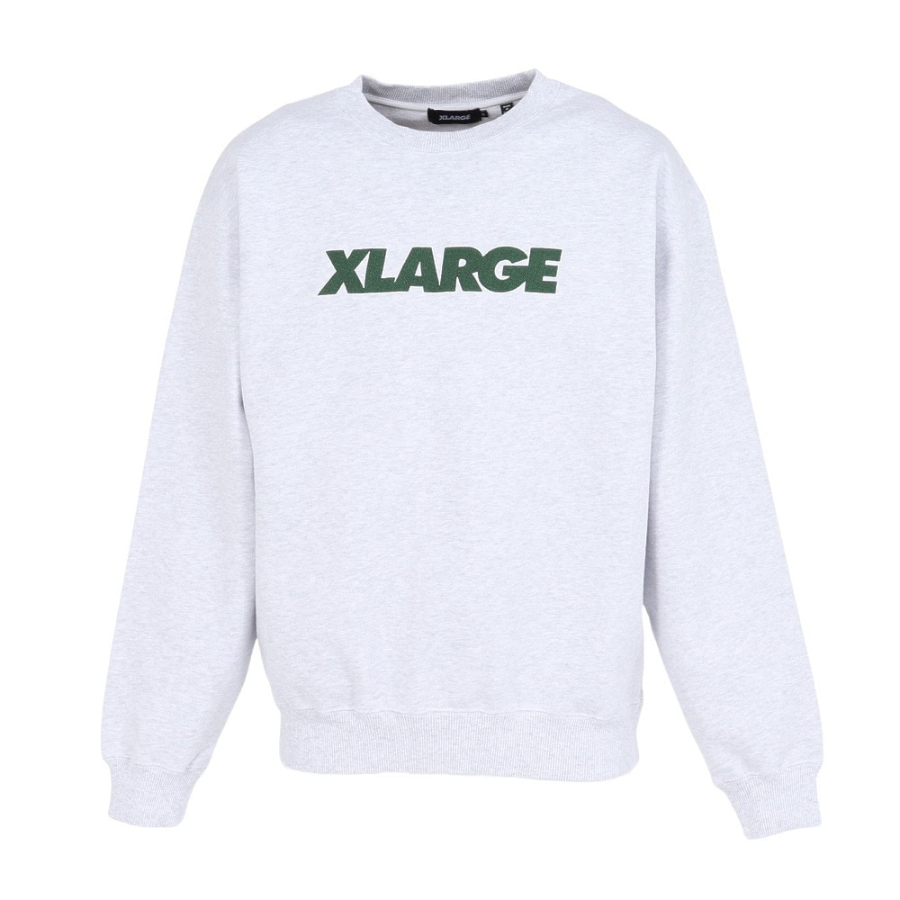 エクストララージ（XLARGE）（メンズ）スタンダード ロゴ クルーネック スウェットシャツ 101253012001-ASH