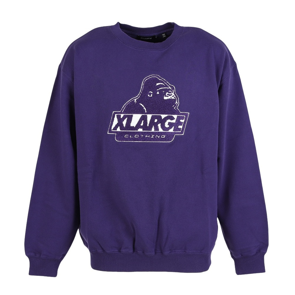 エクストララージ（XLARGE）（メンズ）OLD OG クルーネック スウェットシャツ 101253012002-PURPLE