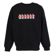 (メンズ)フットボール クルーネック スウェットシャツ 101253012006-BLACK